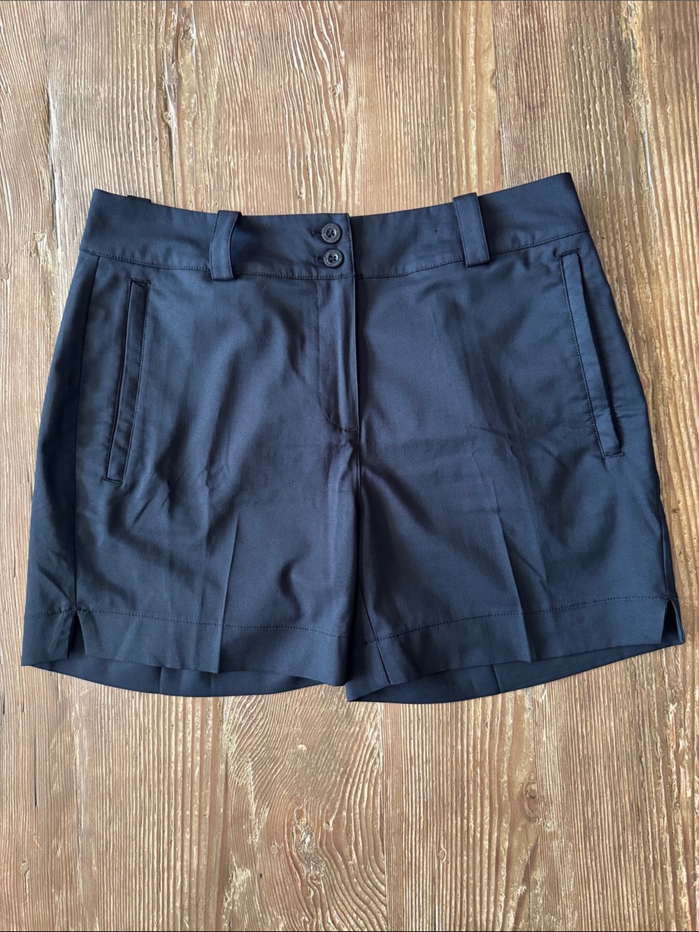 High-Waist Black Women's Dress Shorts